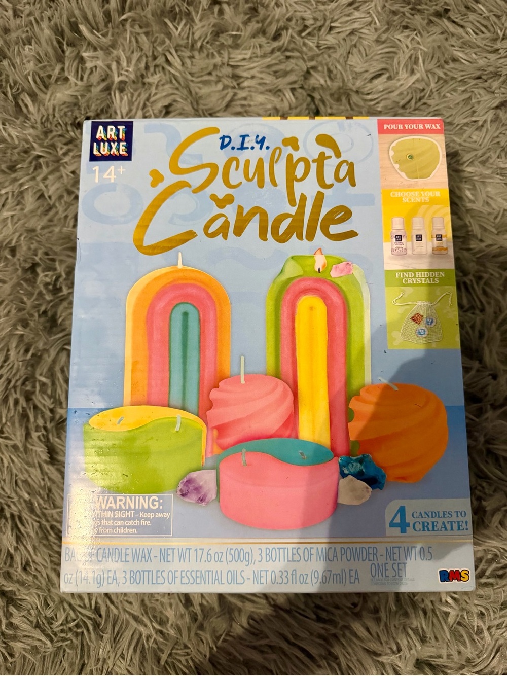 ArtLuxe DIY Sculpta Candle Kit - Bright Multicolor